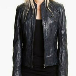Bod & Christensen Black Leather Jacket